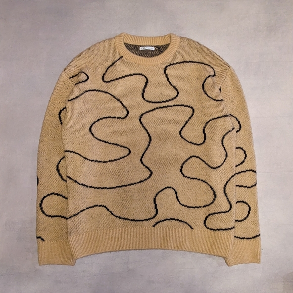 Zara Other - SQUIGGLE KNITTED JUMPER
